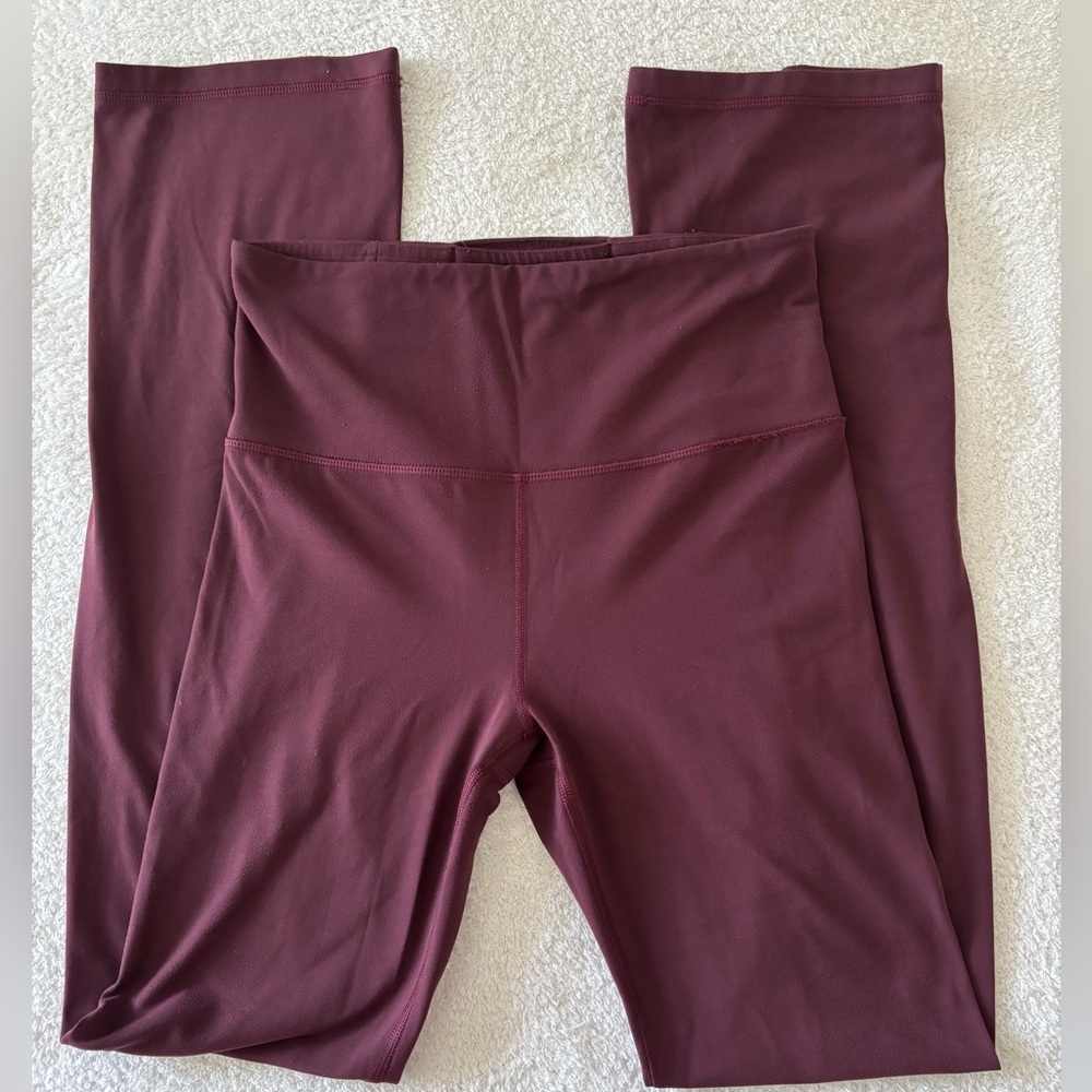 Athleta Burgundy Straight Leggings